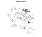 Whirlpool WMH32519FB2 air flow parts diagram
