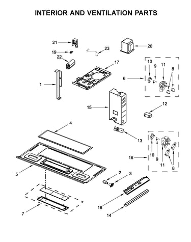 Interior and ventilation parts