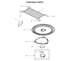 Whirlpool WMH32519FW3 turntable parts diagram
