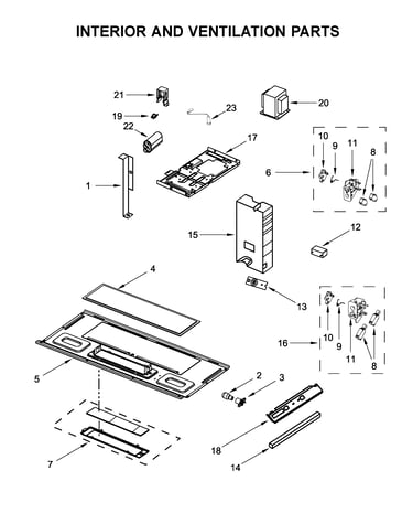 Interior and ventilation parts