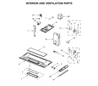 Whirlpool YWMH31017FS1 interior and ventilation parts diagram