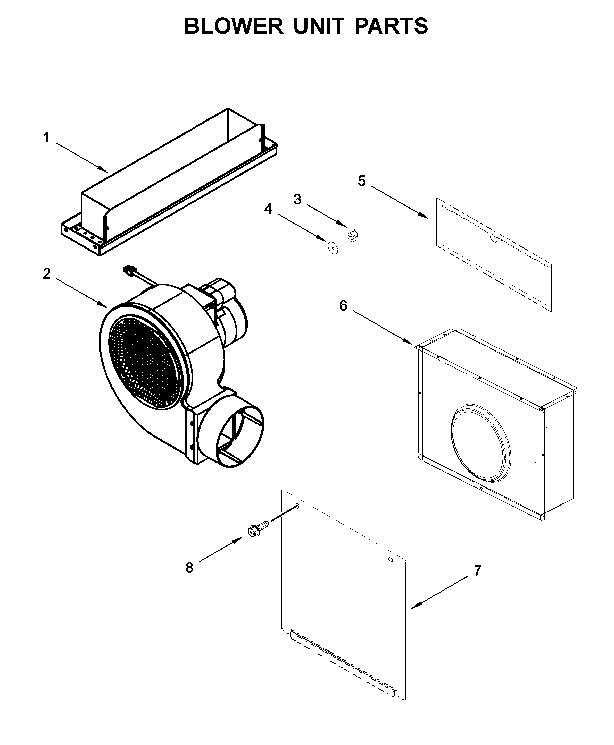 Blower unit parts