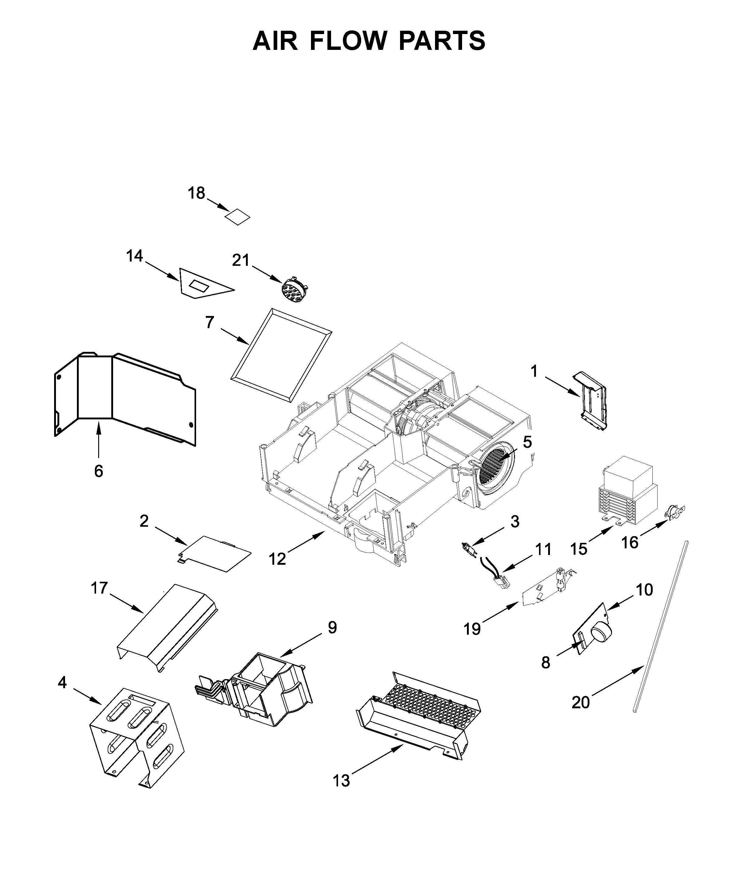 Air flow parts