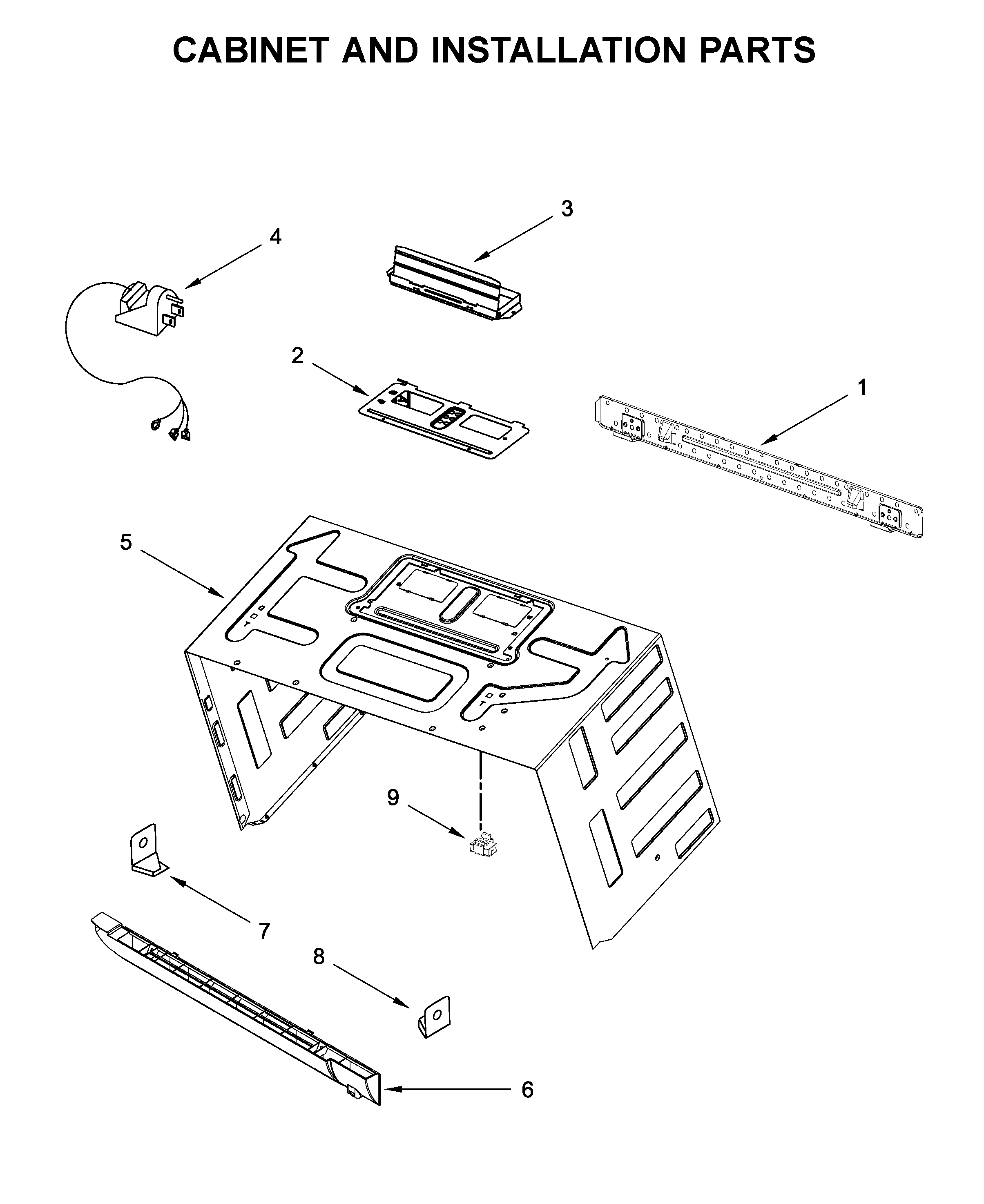 CABINET AND INSTALLATION PARTS