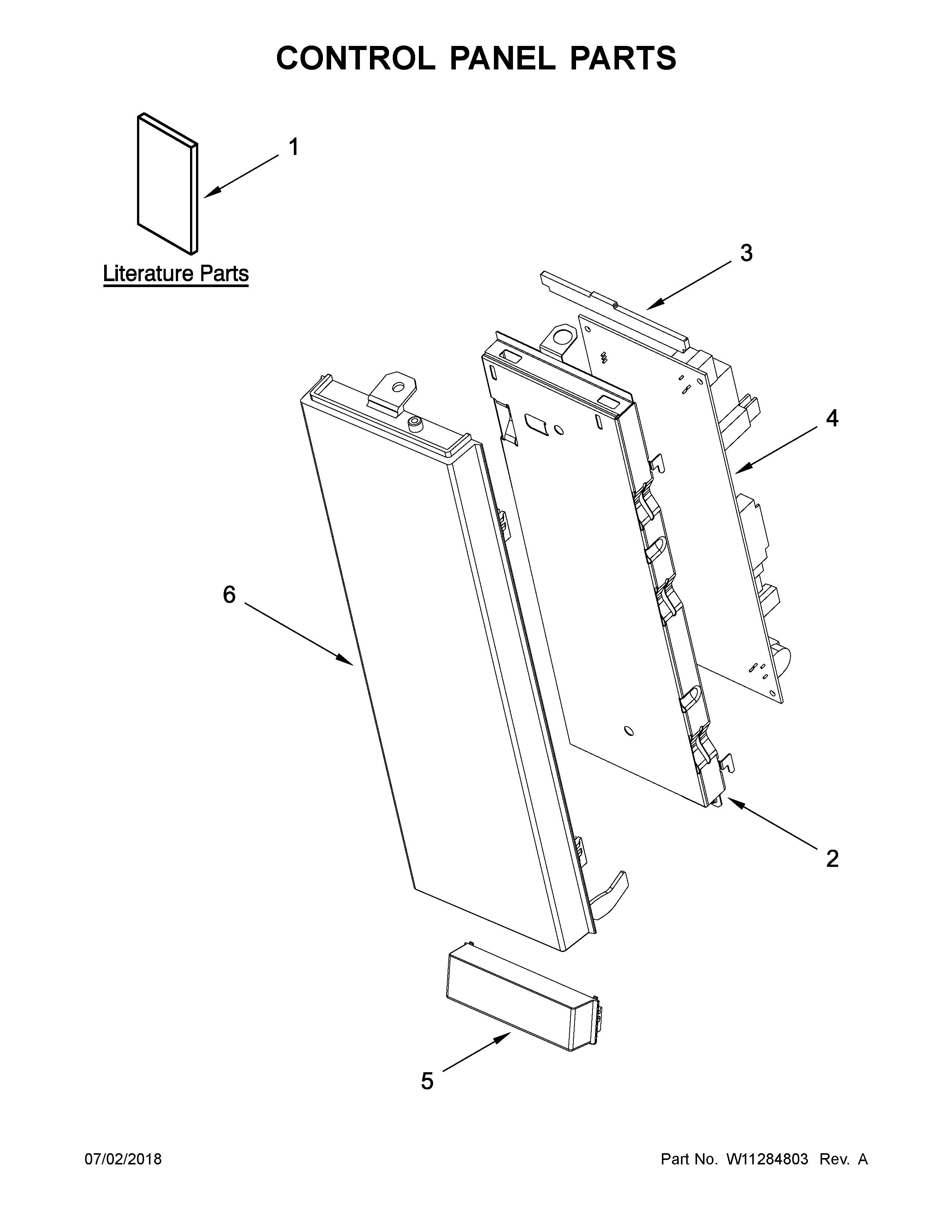 Control panel parts