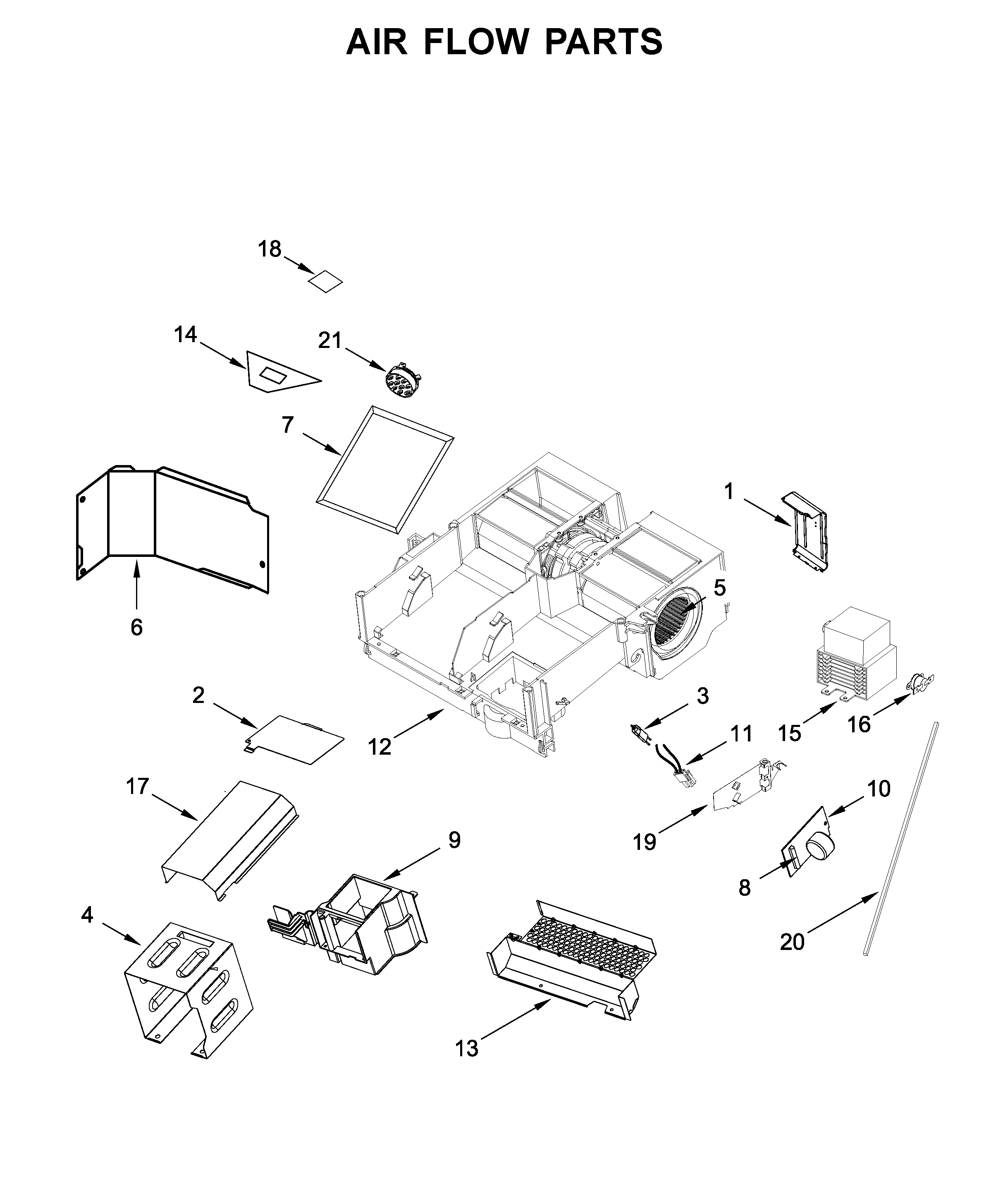 Air flow parts