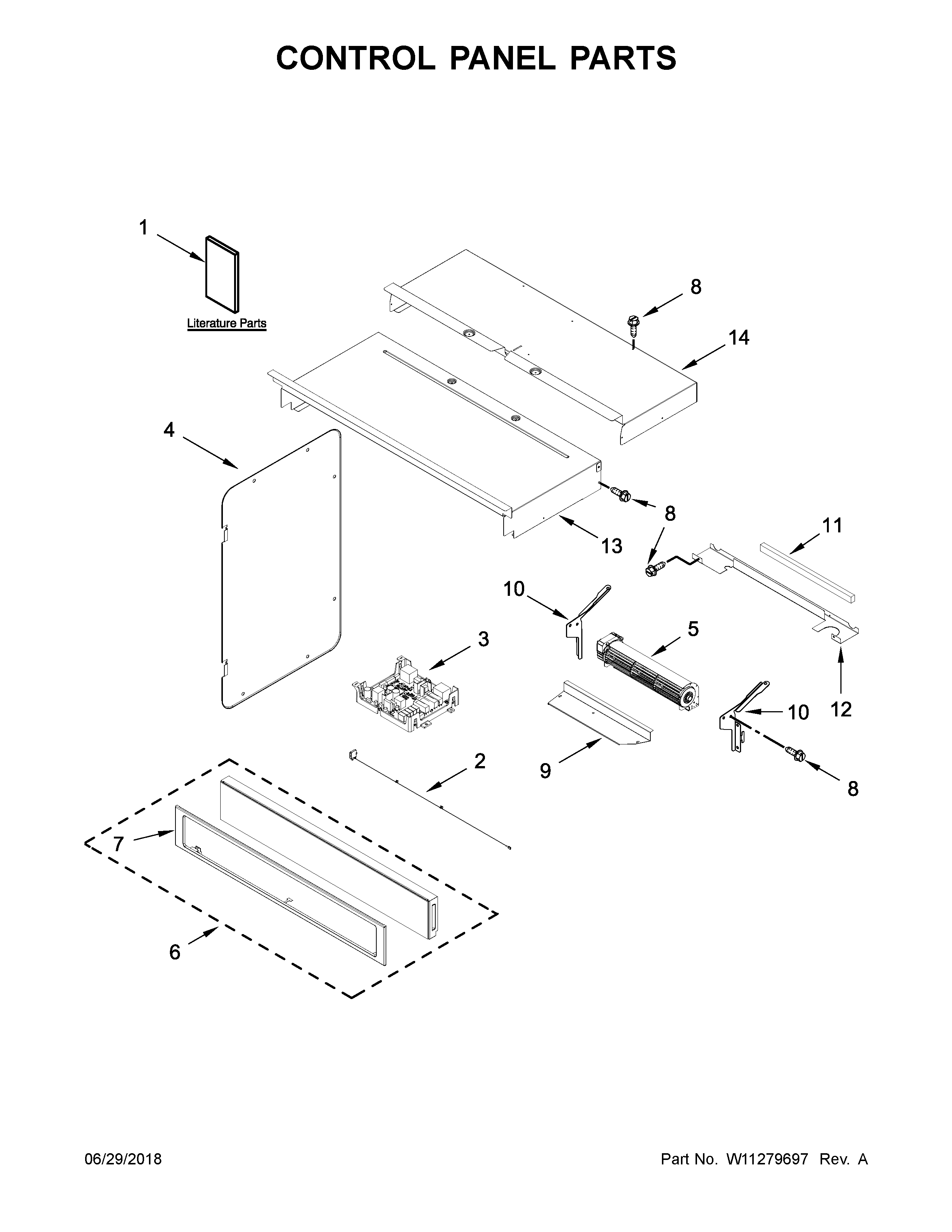 Control panel parts