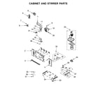 Whirlpool WOC75EC0HB01 cabinet and stirrer parts diagram