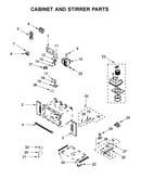 Cabinet and stirrer parts