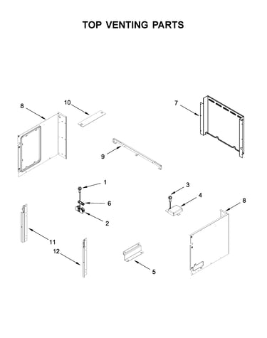 Top venting parts