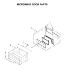 Microwave door parts
