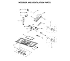 KitchenAid KMHS120EBL6 interior and ventilation parts diagram