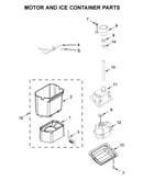 Motor and ice container parts