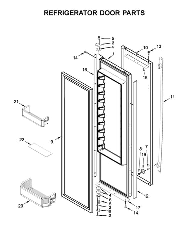 Refrigerator door parts
