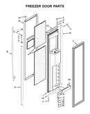 Freezer door parts