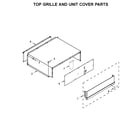 Jenn-Air JS42SSDUDE00 top grille and unit cover parts diagram