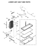 Lower unit and tube parts