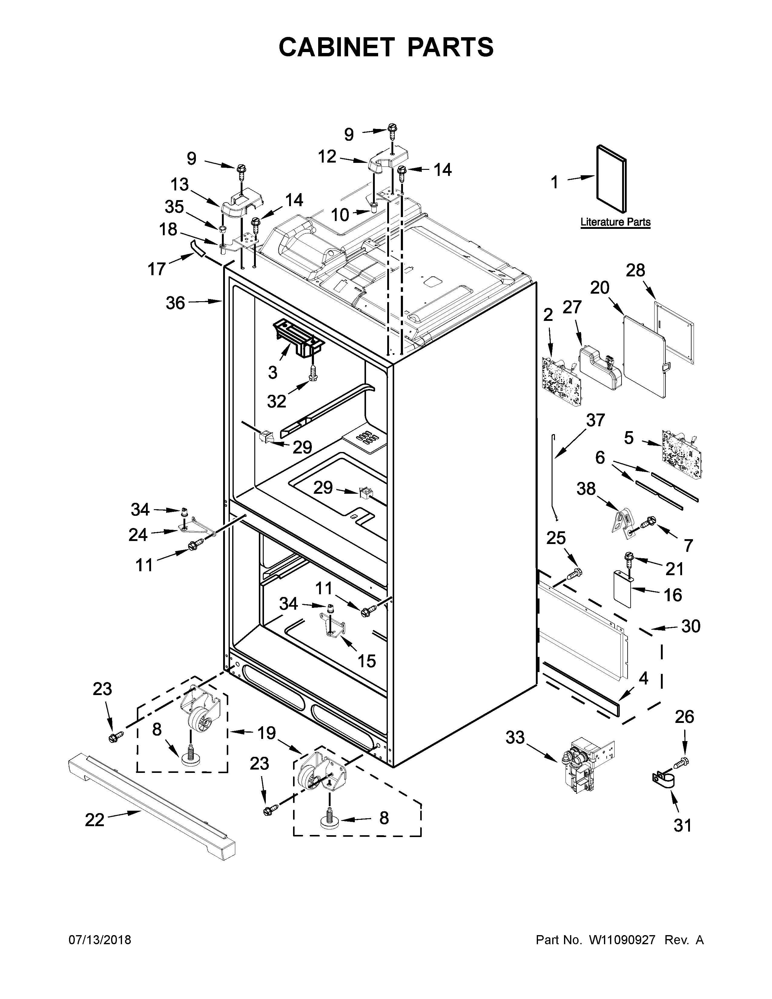 Cabinet parts