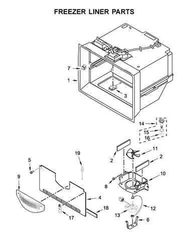 Freezer liner parts