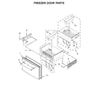 Maytag MFT2776FEZ01 freezer door parts diagram