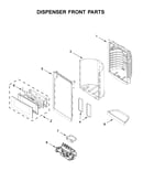 Dispenser front parts