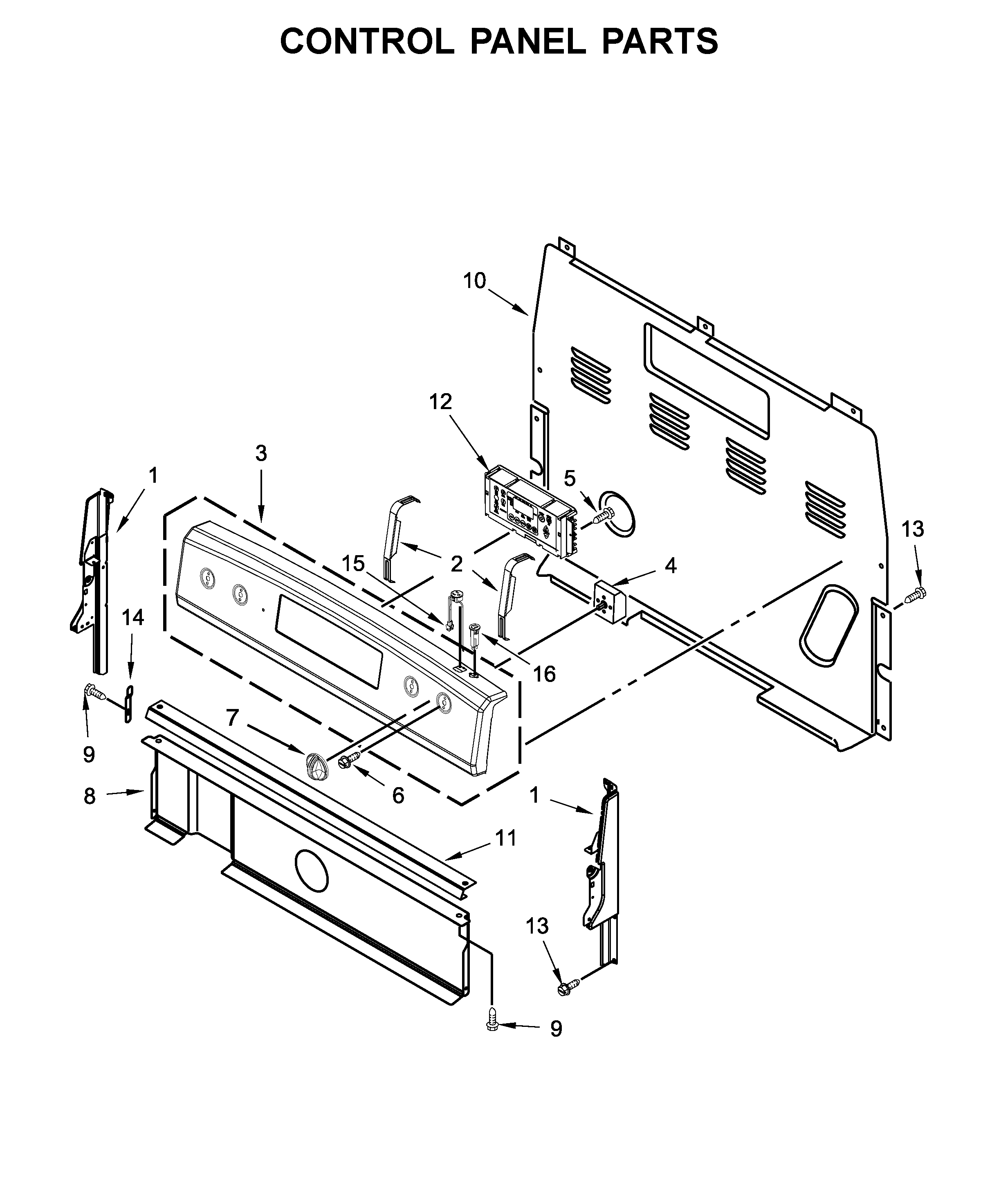 CONTROL PANEL PARTS