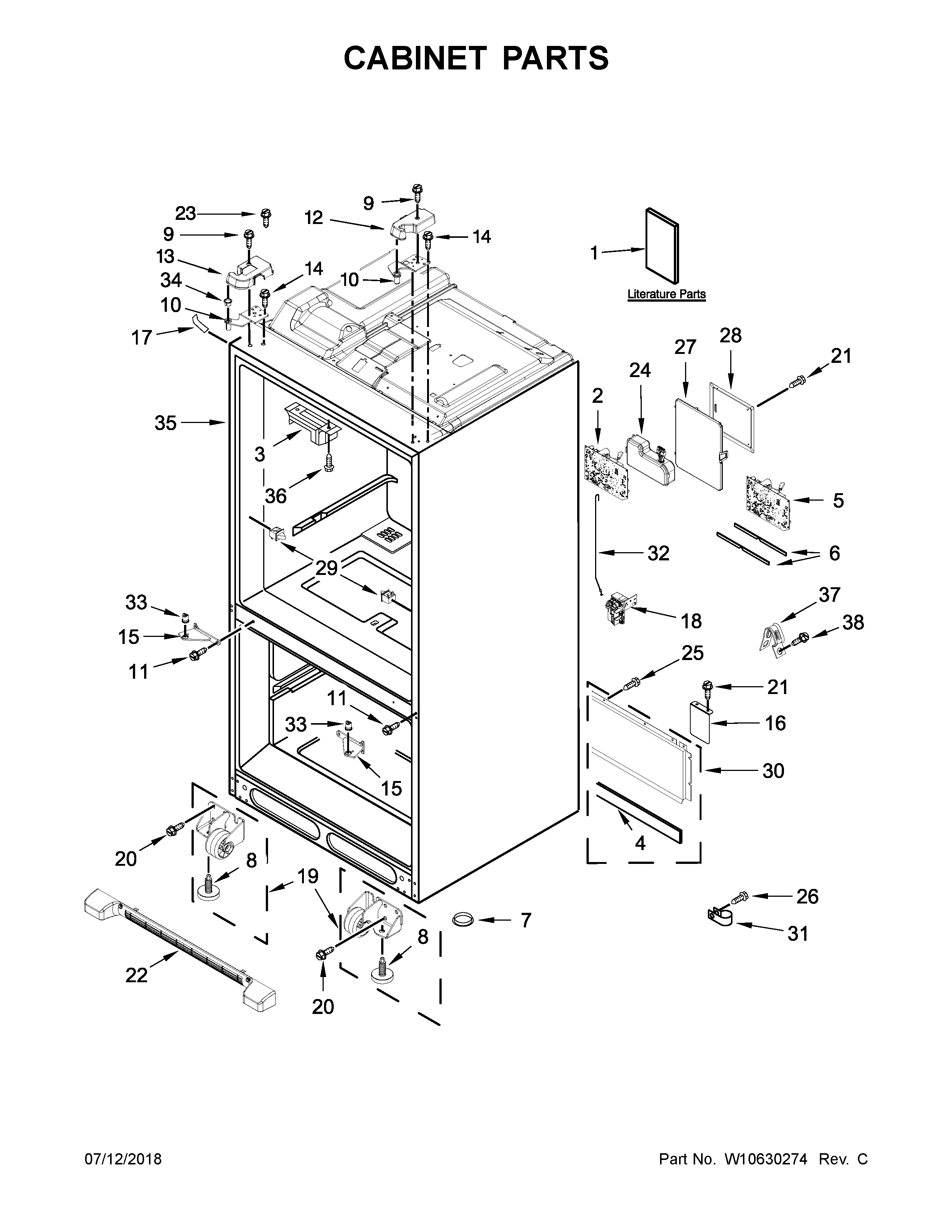 CABINET PARTS