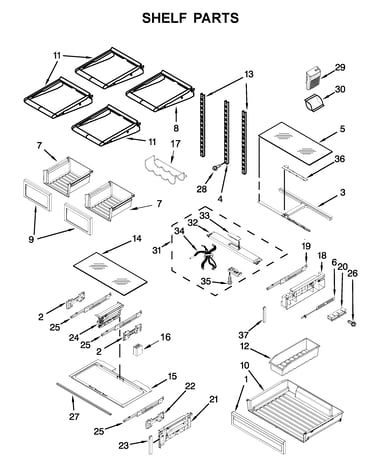 Shelf parts