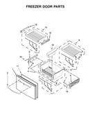 Freezer door parts