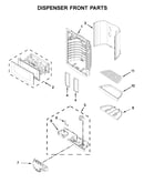 Dispenser front parts