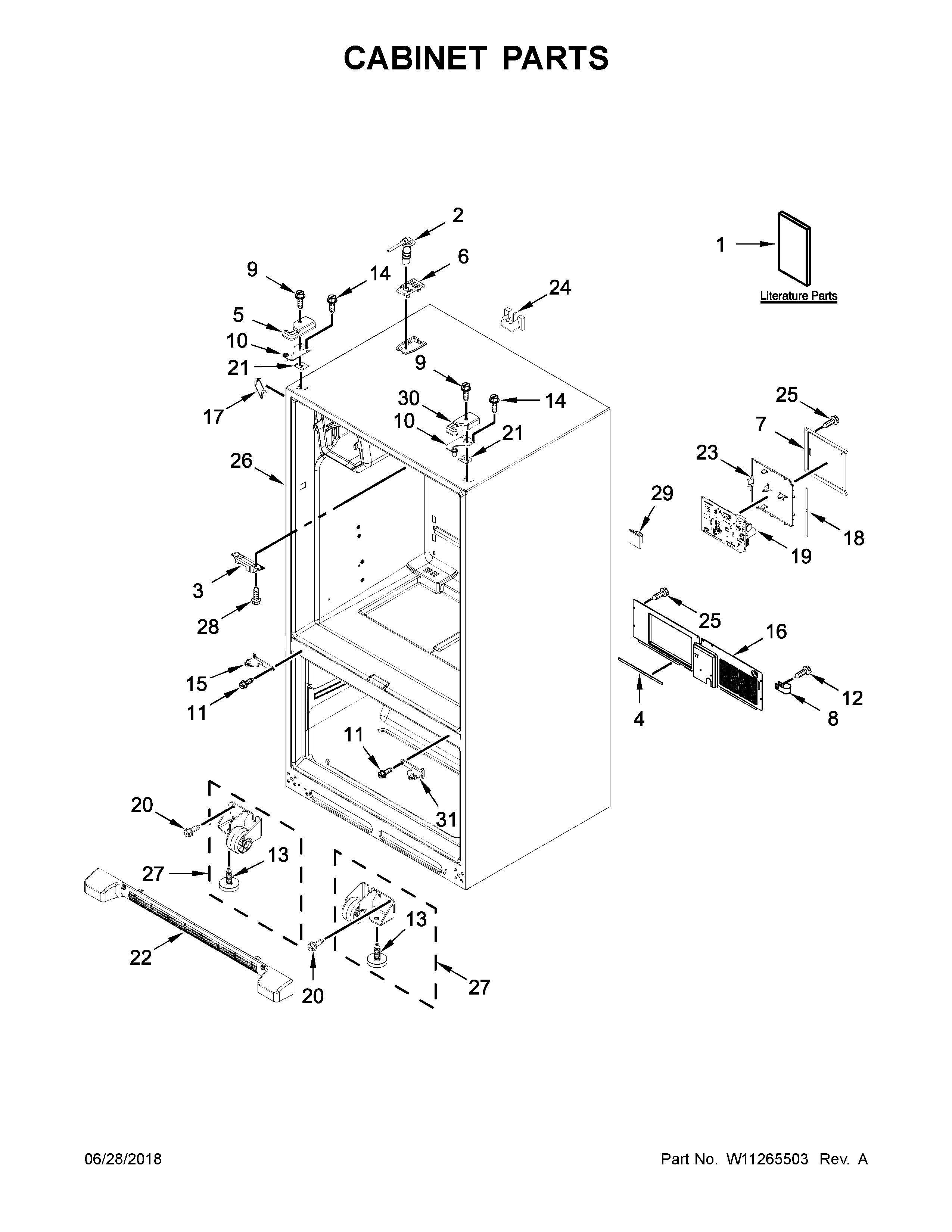 Cabinet parts
