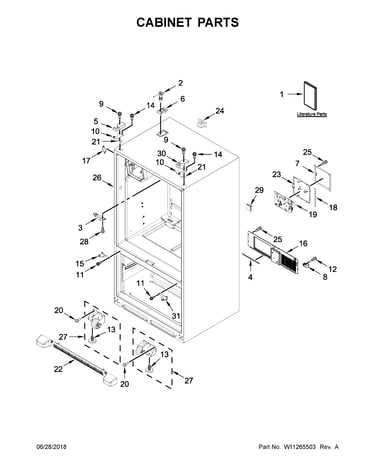 Cabinet parts