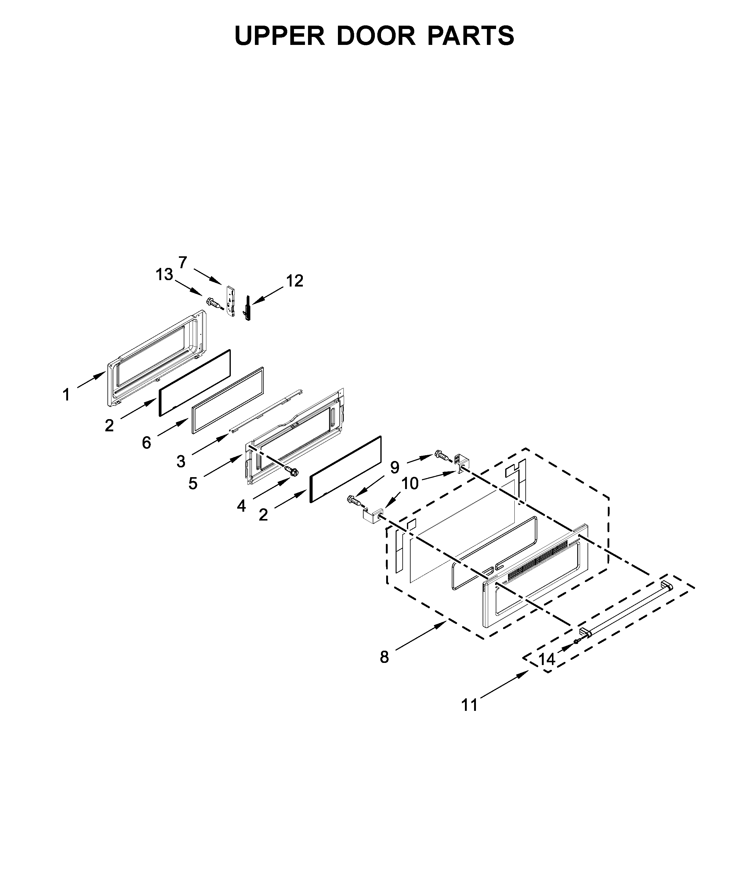 Upper door parts