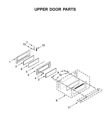 Upper door parts