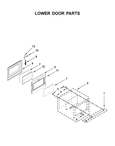 Lower door parts