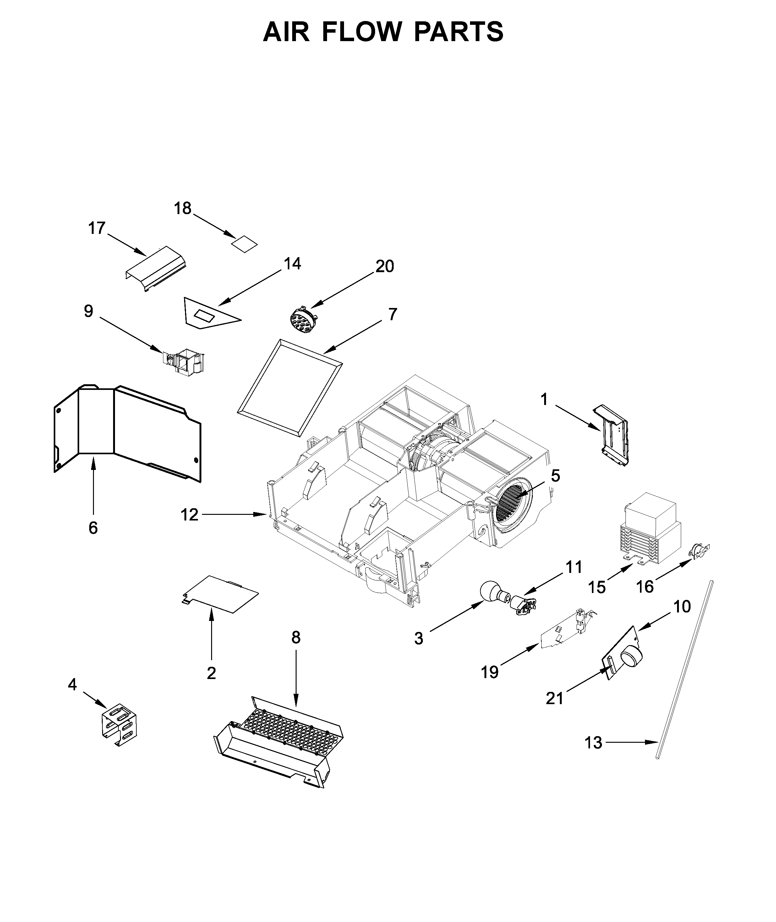 Air flow parts