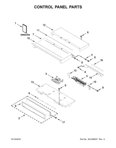 Control panel parts