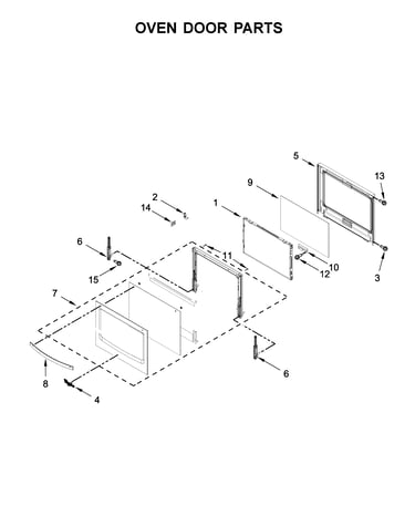 Oven door parts