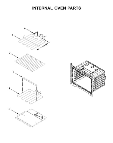 Internal oven parts