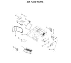KitchenAid KMHS120EBS4 air flow parts diagram