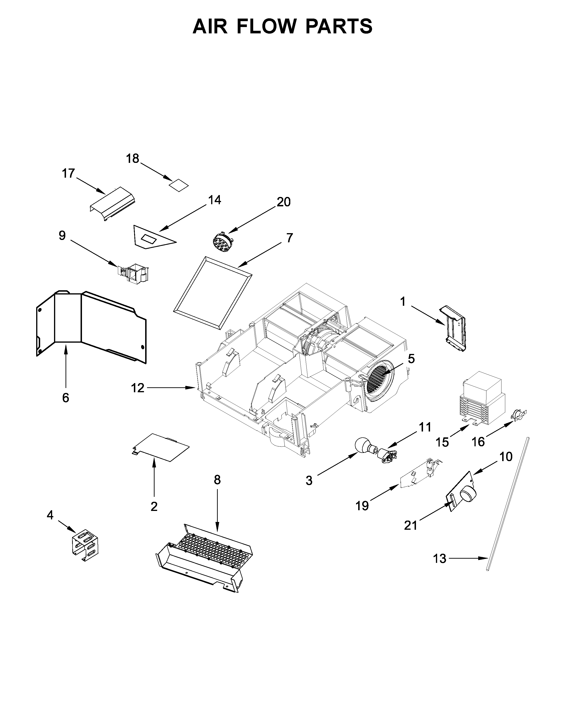 Air flow parts
