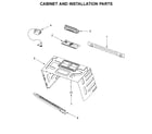 KitchenAid YKMHS120EB7 cabinet and installation parts diagram