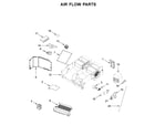 KitchenAid KMHS120EWH8 air flow parts diagram