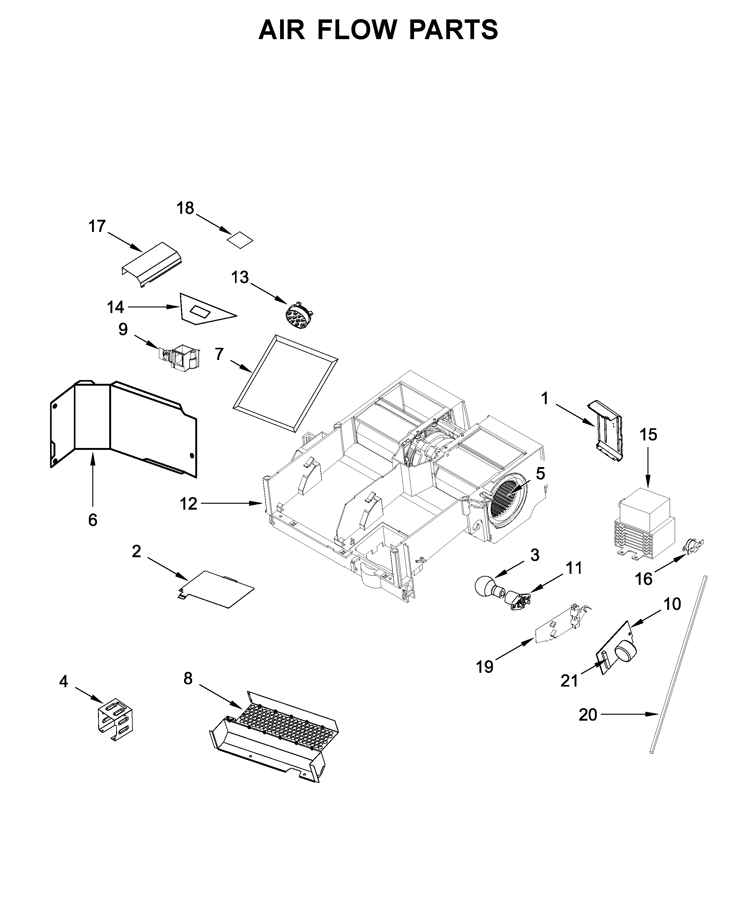 Air flow parts