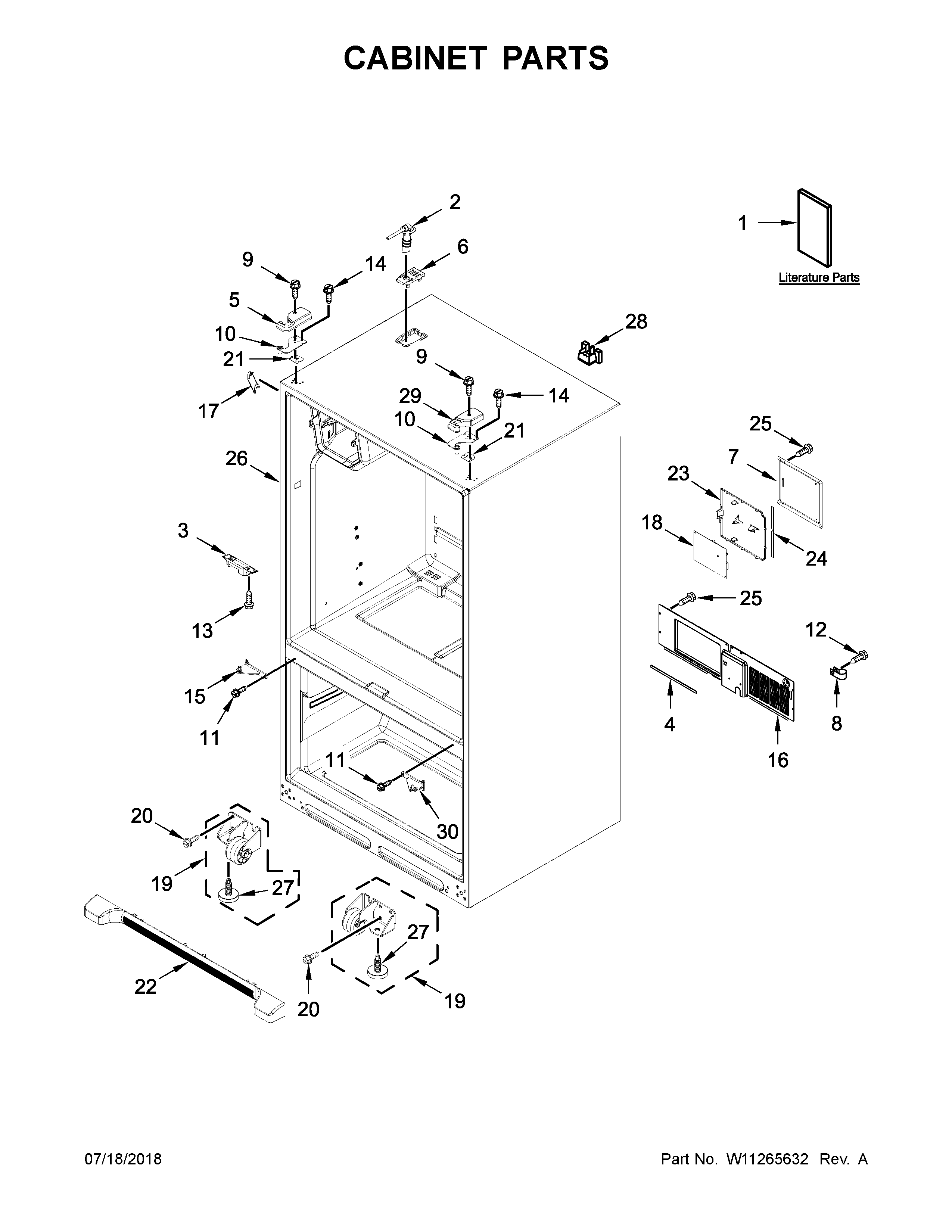 Cabinet parts