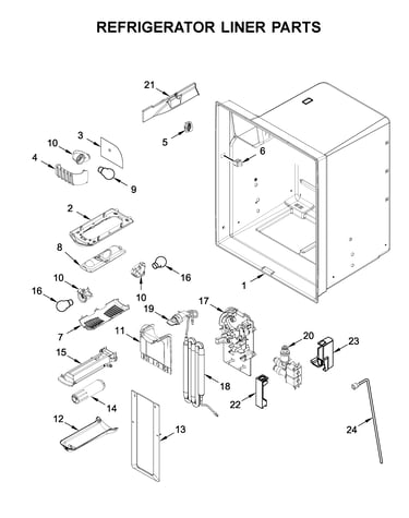 Refrigerator liner parts