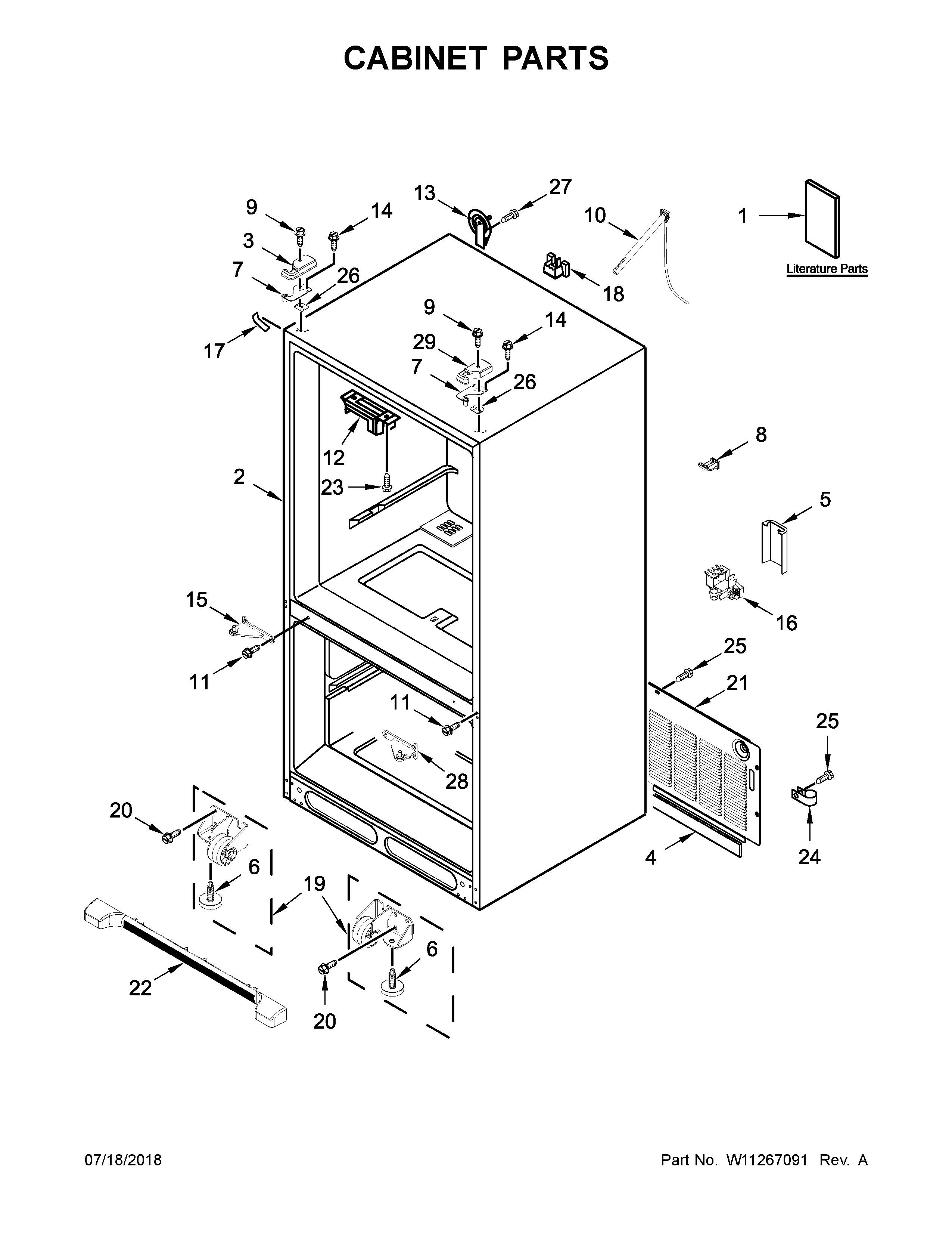 Cabinet parts