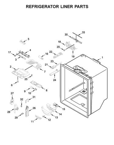 Refrigerator liner parts