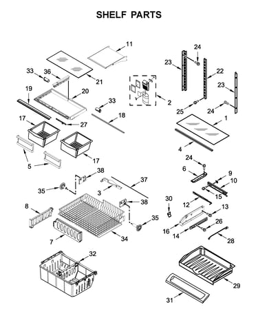 Shelf parts