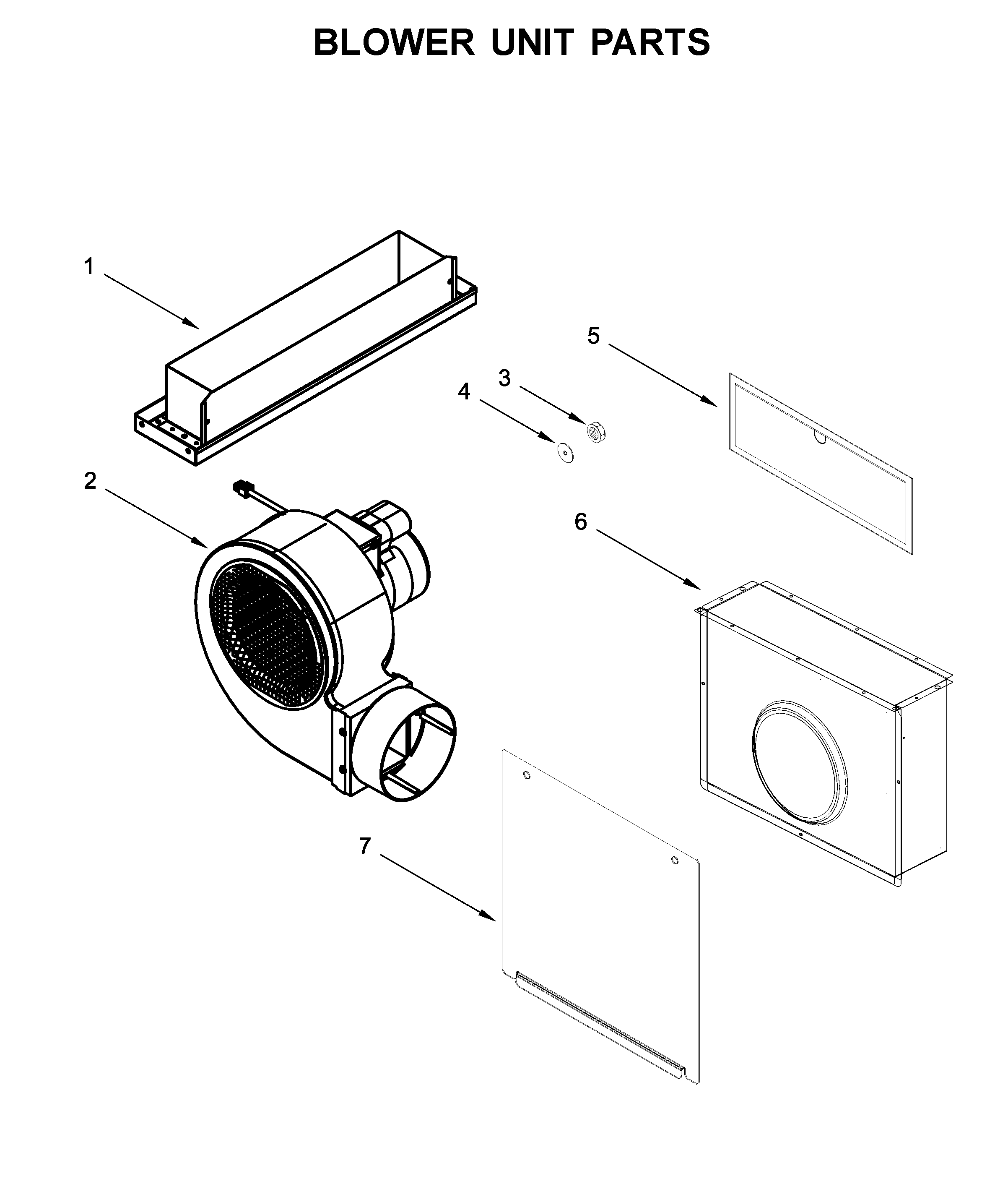 Blower unit parts